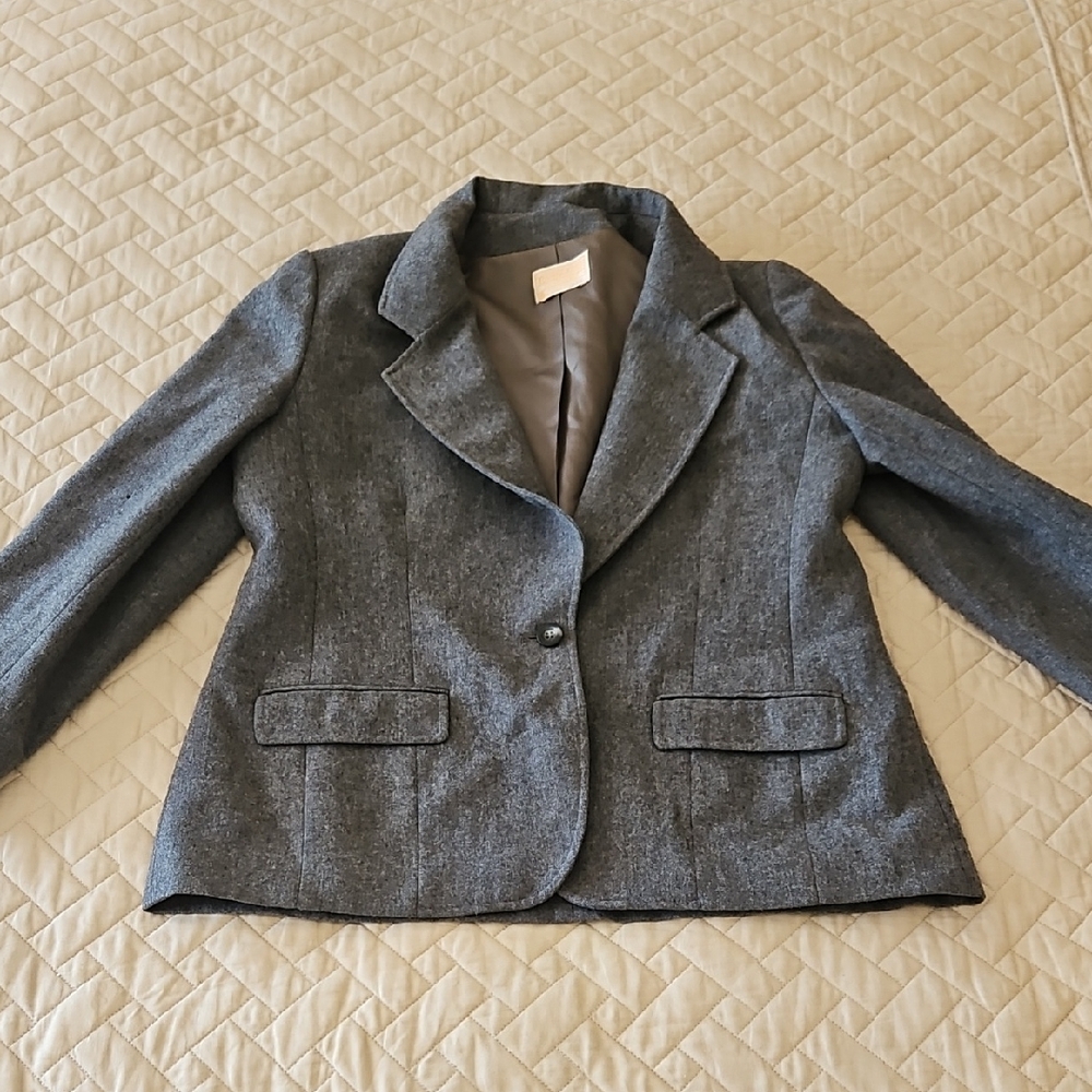 Pendleton Women's Wool Gray Blazer Size 14